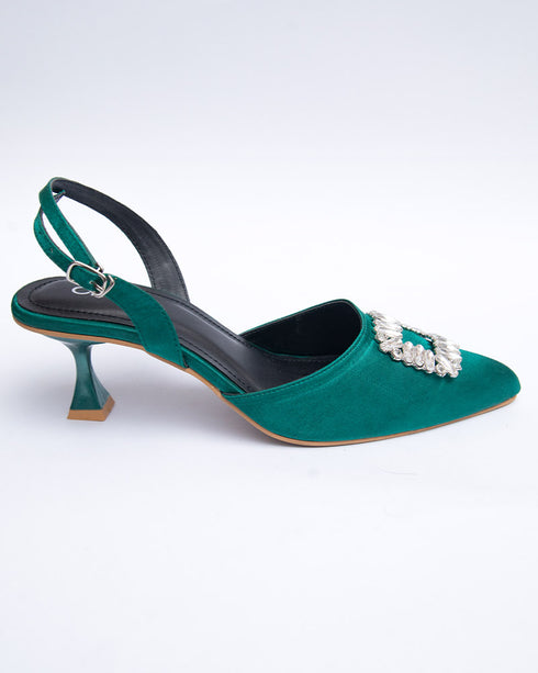 Heels with Brooch